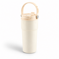 Stainless steel handle cup Product size: 7*7*19cm Net weight: 278g Capacity: 500ml Material: 304 stainless steel, pp plastic, silicone Colour: White