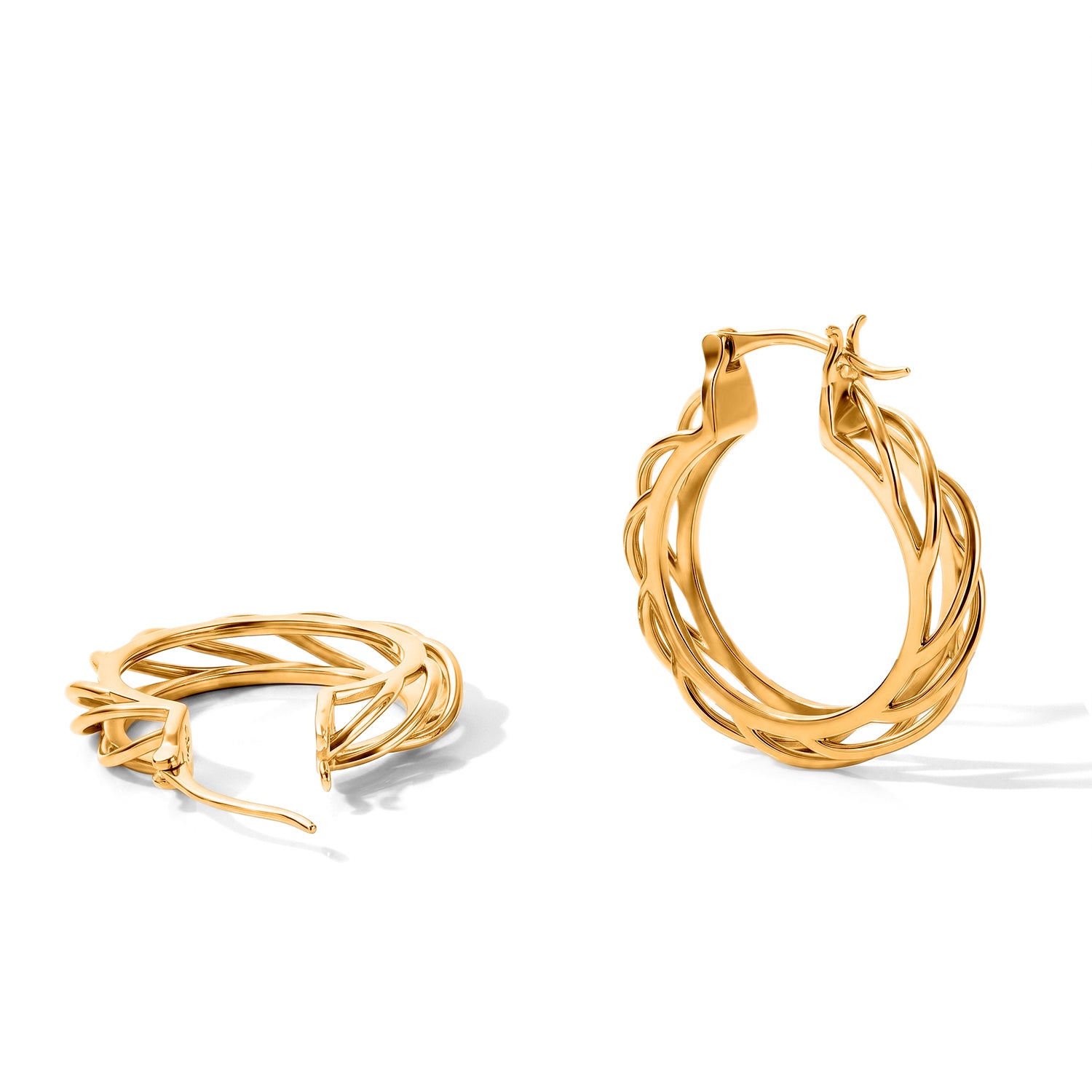 EVER TRUE Reine Bronze 750 Vergoldet Ohrringe 5,29g