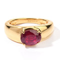 EVER TRUE AA Afrikanischer Rubin (Fissure gefüllt) Ring Reine Bronze (Größe 16.00) ca. 2,83 ct