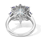 EVER TRUE Milchiger Aquamarin, Iolit Ring Reine Bronze (Größe 17.00) ca. 3,60 ct