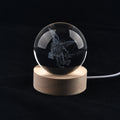 glass ball with LED light-dandelion glass ball diameter: 6cm, wooden base diameter: 6cm Material: glass + MDF color of light: warm yellow light