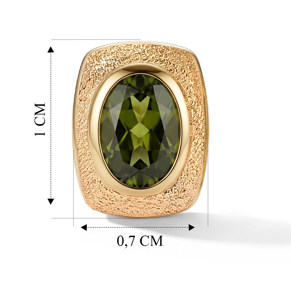 D'Joy Arizona Peridot Ohrringe 925 Silber Gold ca. 1.03 ct