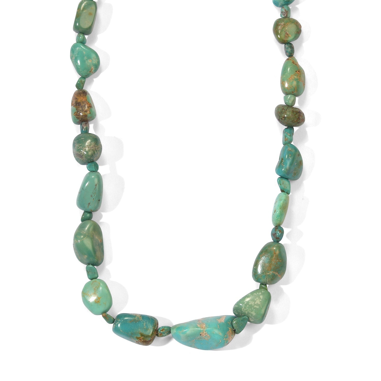 EVER TRUE Türkis Halskette ca. 50 cm Nickelfreies Messing Platiniert ca. 240.00 ct