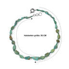 EVER TRUE Türkis Halskette ca. 50 cm Nickelfreies Messing Platiniert ca. 240.00 ct