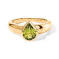 D'Joy AA Peridot Arizona Ring 925 Silber 750 Gelbgold vermeil (Größe 17.00) ca. 1,76 ct
