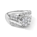 LUXURIANT DIAMOND - Lab Grown Diamant SI-GH Ring 925 Silber Rhodiniert (Größe 17.00) ca. 2,00 ct