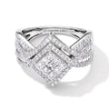LUXURIANT DIAMOND - Lab Grown Diamant SI-GH Ring 925 Silber Rhodiniert (Größe 18.00) ca. 1,01 ct