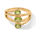EVER TRUE Peridot Arizona Ring Reine Bronze (Größe 17.00) ca. 1,29 ct