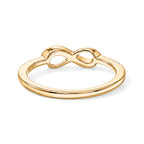 LUXURIANT DIAMOND - Lab Grown Diamant SI-GH Ring 925 Silber 750 Gelbgold vermeil (Größe 17.00) ca. 0,12 ct