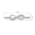 LUXURIANT DIAMOND - Lab Grown Diamant SI-GH Ring 925 Silber Rhodiniert (Größe 17.00) ca. 0,12 ct