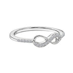 LUXURIANT DIAMOND - Lab Grown Diamant SI-GH Ring 925 Silber Rhodiniert (Größe 17.00) ca. 0,12 ct