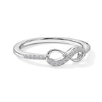 LUXURIANT SI-GH Labor Diamant Ring, 925 Silber rhodiniert - 0,12 ct.