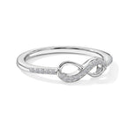 LUXURIANT DIAMOND - Lab Grown Diamant SI-GH Ring 925 Silber Rhodiniert (Größe 19.00) ca. 0,12 ct