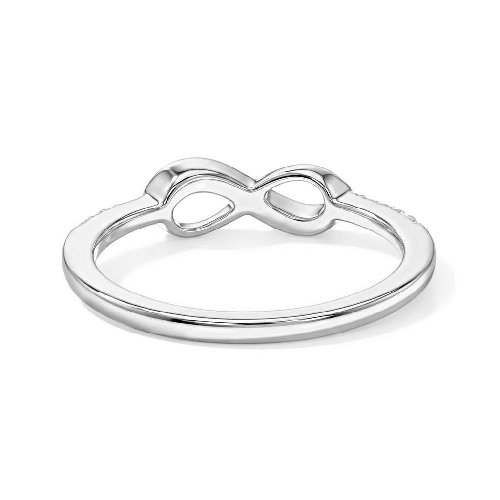 LUXURIANT DIAMOND - Lab Grown Diamant SI-GH Ring 925 Silber Rhodiniert (Größe 19.00) ca. 0,12 ct