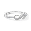 LUXURIANT SI-GH Labor Diamant Ring, 925 Silber rhodiniert - 0,12 ct.