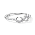 LUXURIANT DIAMOND - Lab Grown Diamant SI-GH Ring 925 Silber Rhodiniert (Größe 21.00) ca. 0,12 ct