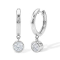 LUXURIANT DIAMOND - Lab Grown Diamant VS-EF Ohrringe 925 Silber Rhodiniert ca. 1.00 ct