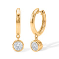 LUXURIANT DIAMOND - Lab Grown Diamant VS-EF Ohrringe 925 Silber 750 Gelbgold vermeil ca. 1.00 ct
