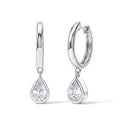 LUXURIANT DIAMOND - Lab Grown Diamant VS-EF Ohrringe 925 Silber Rhodiniert ca. 1.00 ct