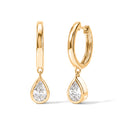 LUXURIANT DIAMOND - Lab Grown Diamant VS-EF Ohrringe 925 Silber 750 Gelbgold vermeil ca. 1.00 ct