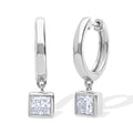 LUXURIANT DIAMOND - Lab Grown Diamant VS-EF Ohrringe 925 Silber Rhodiniert ca. 1.00 ct