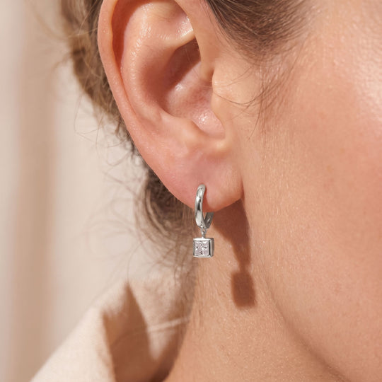 LUXURIANT SGL zertifizierte VS-EF Labor Diamant Ohrringe, 925 Silber rhodiniert - 1,06 ct.
