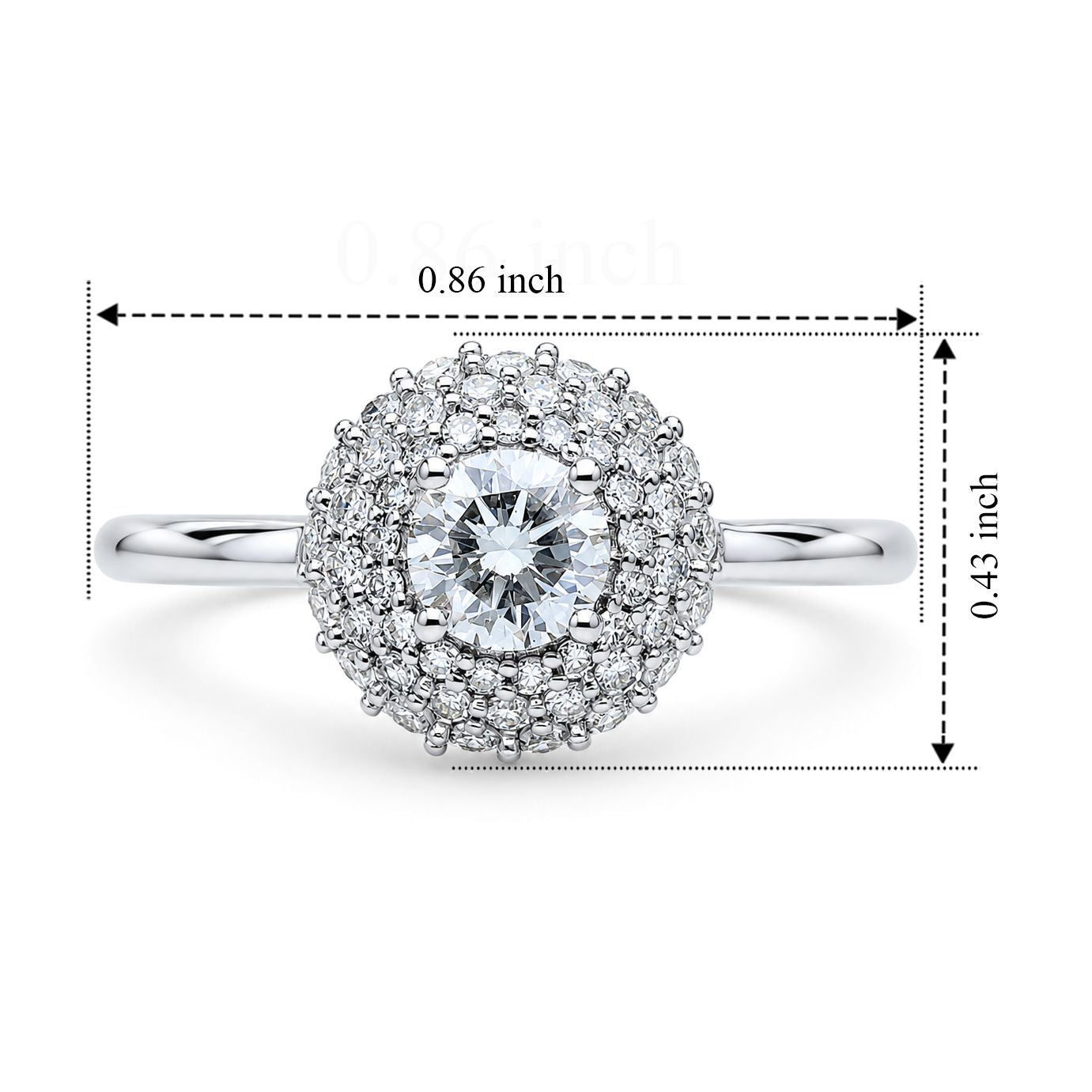 LUXURIANT SGL zertifizierter VS-EF Labor Diamant Ring in 950 Platin - 1,01 ct.