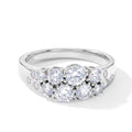 LUXURIANT DIAMOND - Lab Grown Diamant SGL zertifiziert SI-GH Ring 925 Silber Rhodiniert (Größe 18.00) ca. 1,48 ct