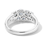 LUXURIANT DIAMOND - Lab Grown Diamant SGL zertifiziert SI-GH Ring 925 Silber Rhodiniert (Größe 20.00) ca. 1,48 ct