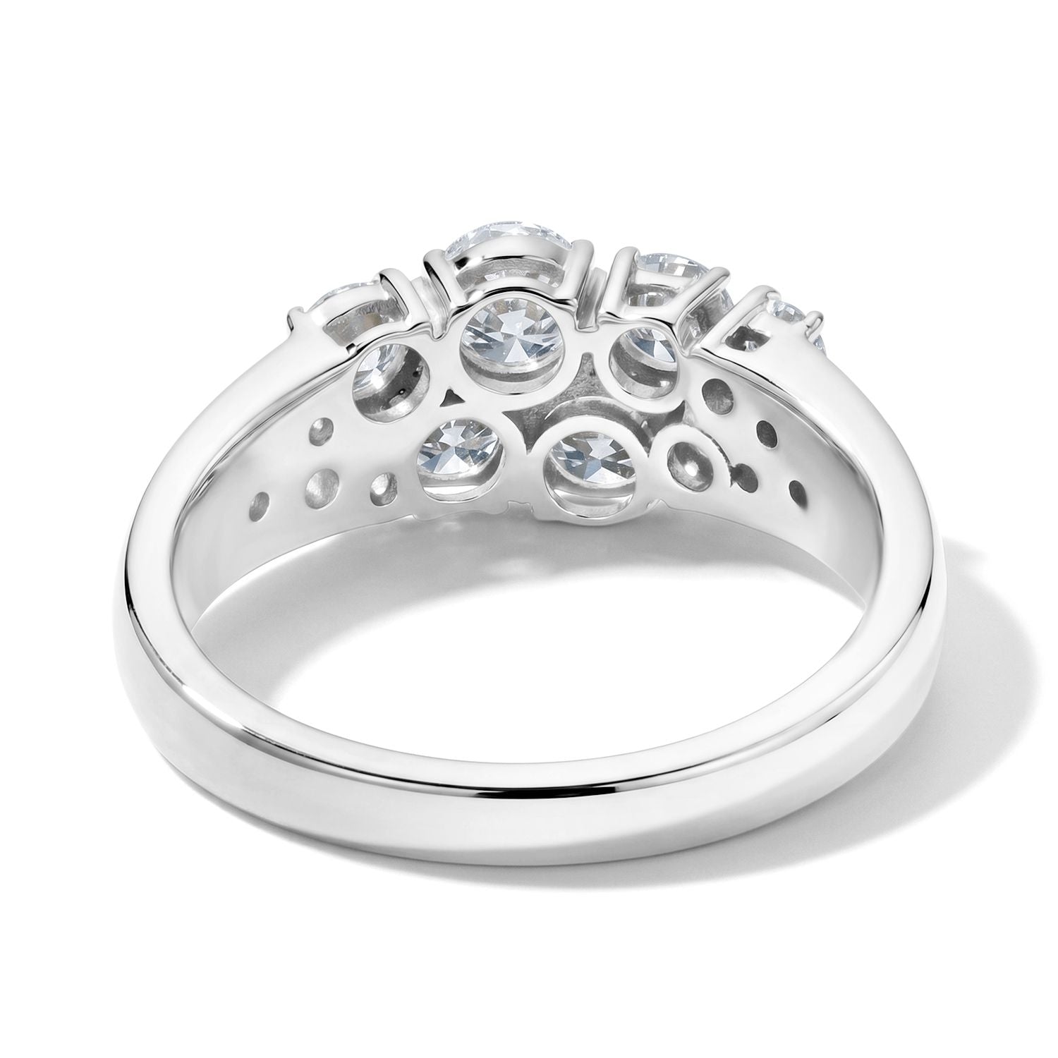 LUXURIANT DIAMOND - Lab Grown Diamant SGL zertifiziert SI-GH Ring 925 Silber Rhodiniert (Größe 21.00) ca. 1,48 ct