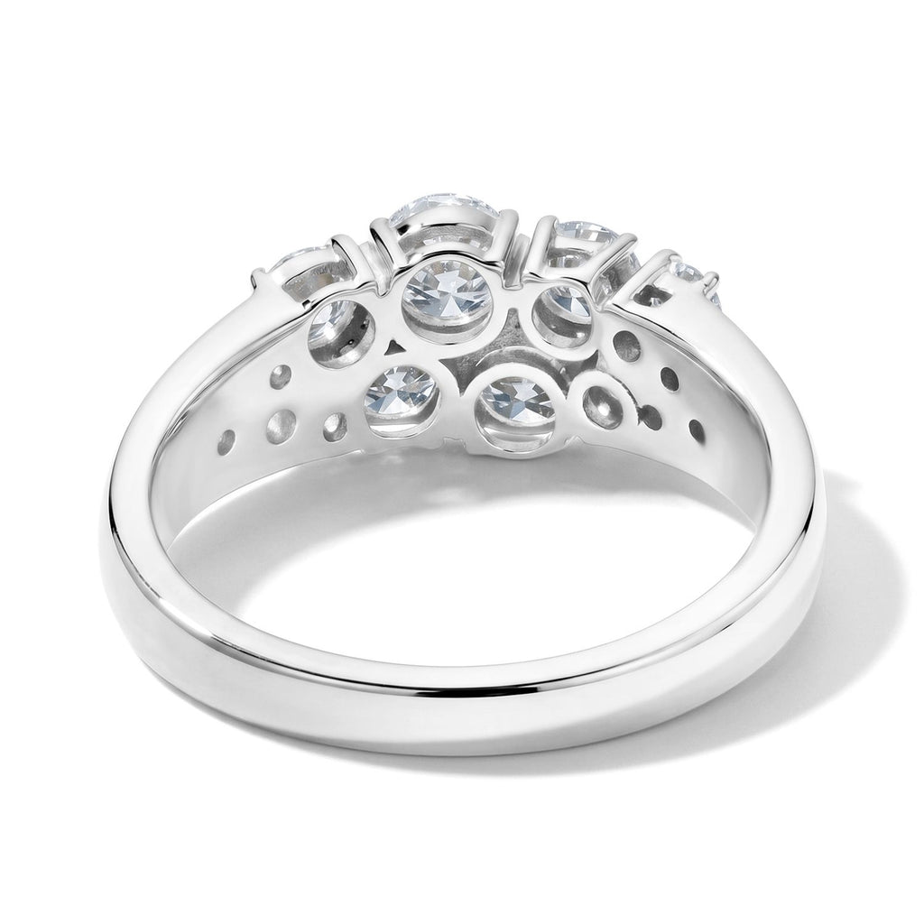 LUXURIANT DIAMOND - Lab Grown Diamant SGL zertifiziert SI-GH Ring 925 Silber Rhodiniert (Größe 21.00) ca. 1,48 ct