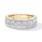 LUXURIANT DIAMOND - Lab Grown Diamant SGL zertifiziert SI-GH Ring 925 Silber 750 Gelbgold vermeil (Größe 17.00) ca. 1,00 ct
