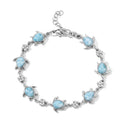 EVER TRUE AA Larimar Armband ca. 19 cm 316L Edelstahl ca. 13,50 ct.