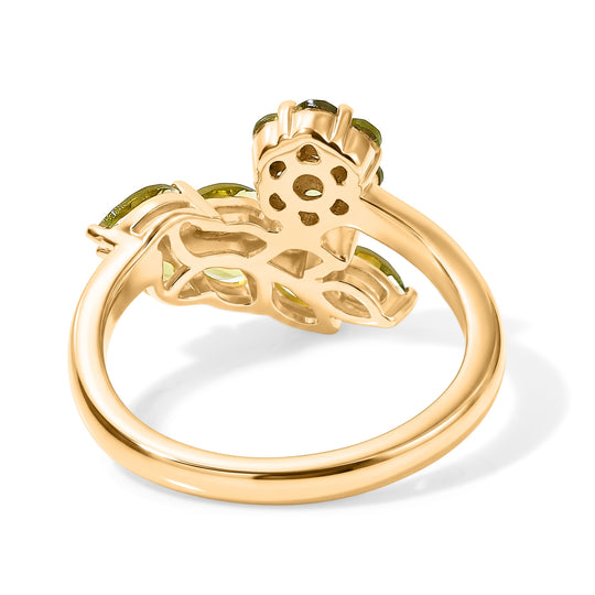 EVER TRUE Peridot Arizona Ring Reine Bronze (Größe 17.00) ca. 1,45 ct