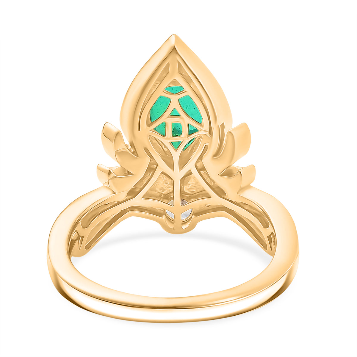 D'Joy Pfau Triplett Quarz und Zirkon Ring und Anhänger