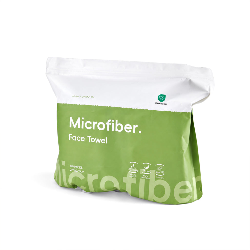 Mikrofaser-Gesichtstuch - Ultra-weiches Tuch für Hautpflege und Make-up-Entfernung, 20 Stück