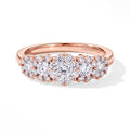 LUXURIANT DIAMOND - Lab Grown Diamant SI Ring 925 Silber 750 Roségold vermeil (Größe 16.00) ca. 1.00 ct