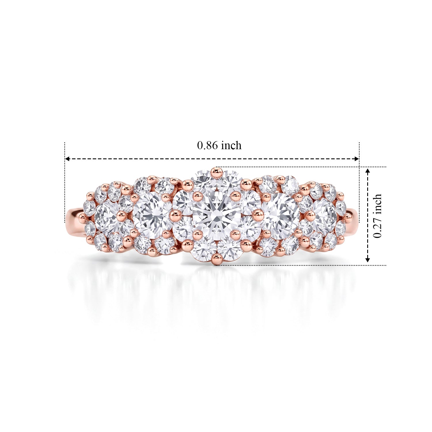 750 Roségold vermeil