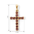 D'Joy AA Blush Turmalin Anhänger 925 Silber 750 Gelbgold vermeil ca. 1.27 ct