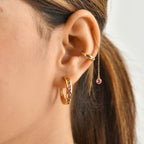 D'Joy AA Blush Turmalin Ohrringe 925 Silber 750 Gelbgold vermeil ca. 1,18 ct.