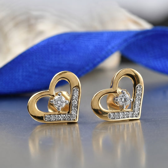 LUXURIANT DIAMOND - Lab Grown Diamant SI-GH Ohrringe 925 Silber 750 Roségold vermeil ca. 0,31 ct.