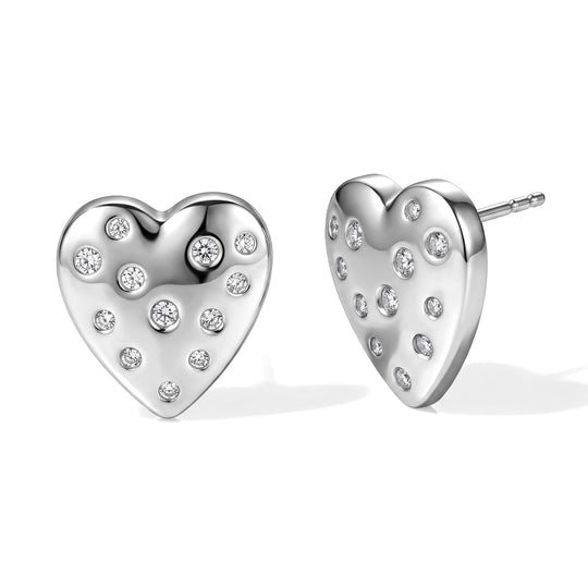 LUXURIANT DIAMOND - Lab Grown Diamant SI-GH Ohrringe 925 Silber Rhodiniert ca. 0,35 ct.