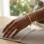 Mehrfarbige Süßwasser Perle (5-6 mm) Armband ca. 18 cm + 5 cm Extender 316L Edelstahl