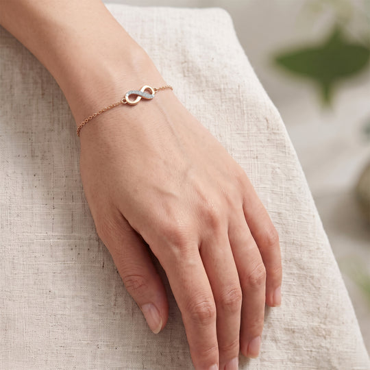 LUXURIANT DIAMOND - Lab Grown Diamant SI-GH Armband ca. 19 cm 925 Silber Rhodiniert ca. 0,06 ct.