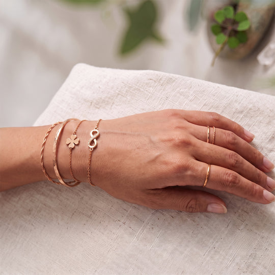 LUXURIANT DIAMOND - Lab Grown Diamant SI-GH Armband ca. 19 cm 925 Silber Rhodiniert ca. 0,06 ct.