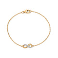 LUXURIANT DIAMOND - Lab Grown Diamant SI-GH Armband ca. 19 cm 925 Silber 750 Gelbgold Vermeil