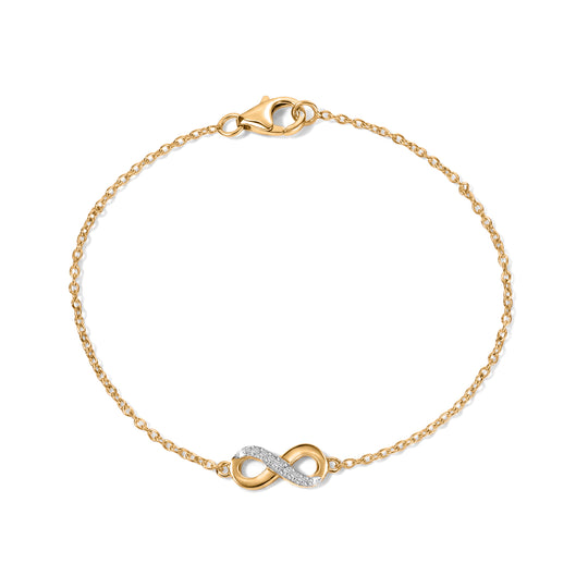 LUXURIANT DIAMOND - Lab Grown Diamant SI-GH Armband ca. 19 cm 925 Silber Rhodiniert ca. 0,06 ct.