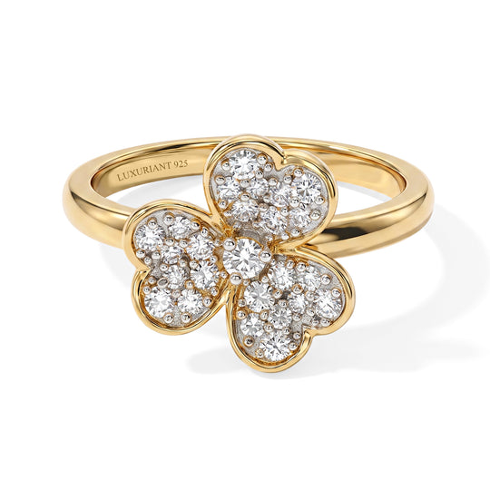 LUXURIANT DIAMOND - Lab Grown Diamant SI-GH Ring 925 Silber Rhodiniert (Größe 22.00) ca. 0.50 ct