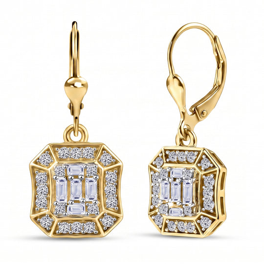 LUXURIANT DIAMOND - Lab Grown Diamant SI-GH Ohrringe 925 Silber 750 Roségold vermeil ca. 1,00 ct.