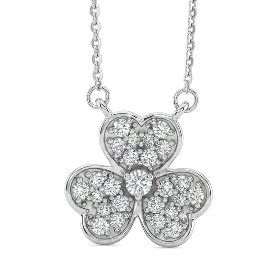 LUXURIANT DIAMOND - Lab Grown Diamant SI-GH Halskette ca. 50 cm 925 Silber Rhodiniert ca. 0,50 ct.